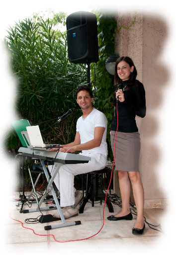 La nostro foto ufficiale con il nostro impianto audio.