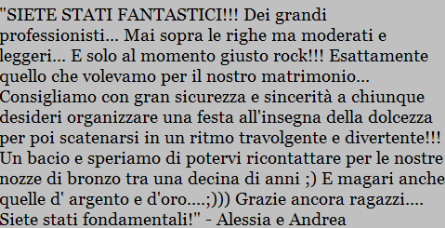 Recensione di Alessia e Andrea