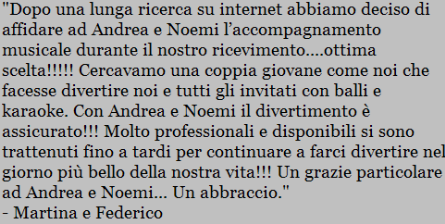 Recensione di Martina e Federico